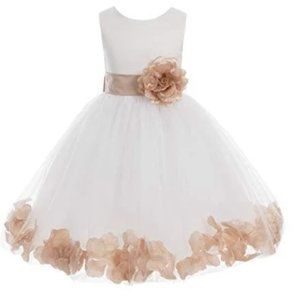 Ekids bridal Pegeant flower petal dress for 6- 7 years kids